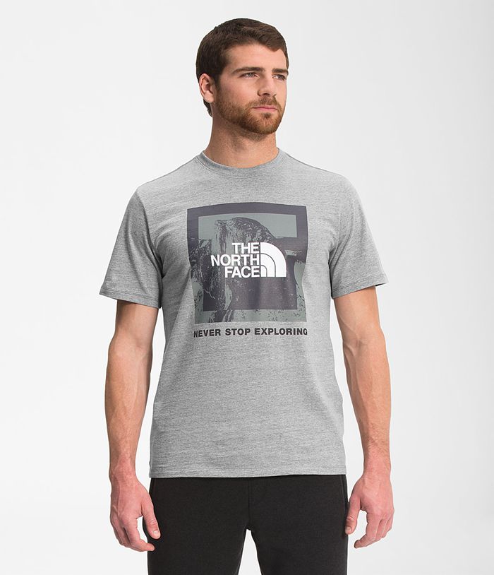 Camiseta The North Face Hombre Gris Recycled Climb Gráfico Manga corta 81207DZBS